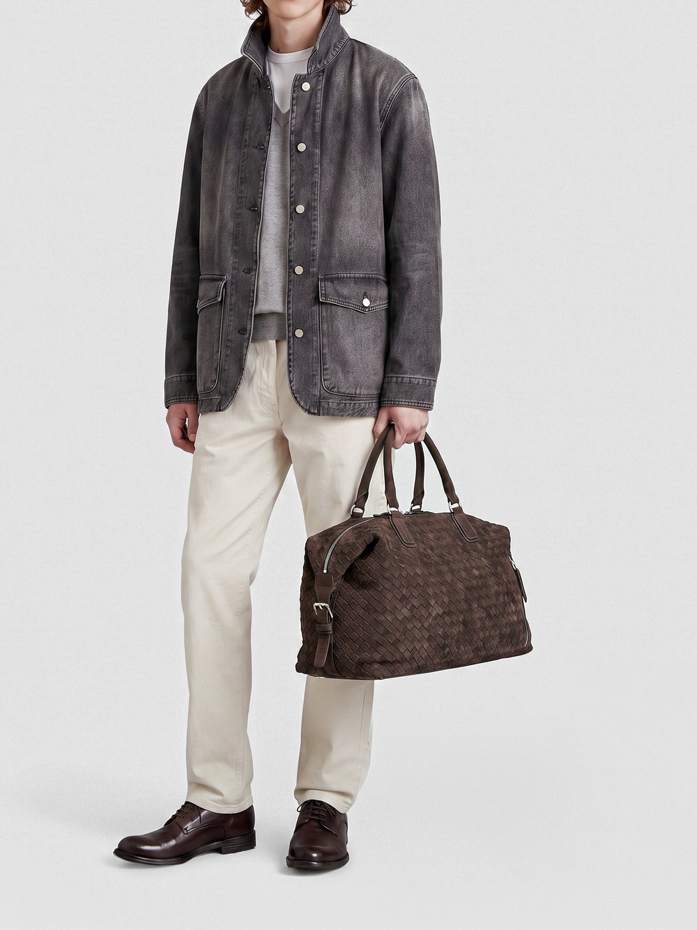 ARMOR 019 - Brown Leather Travel Bag - Image 2