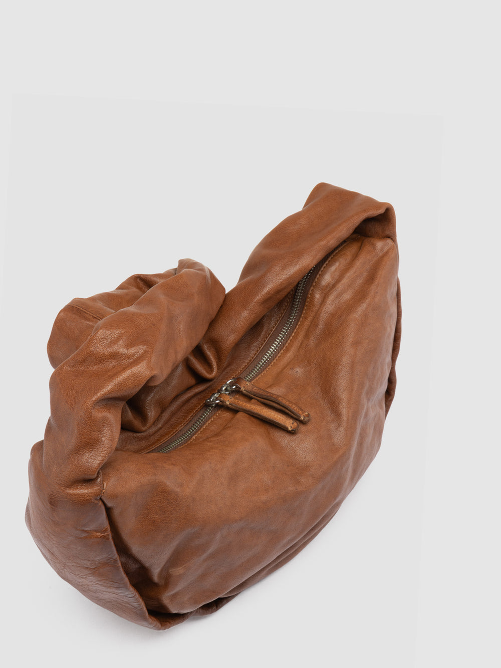 BOLINA 046 - Brown Leather Crossbody Bag - Image 3