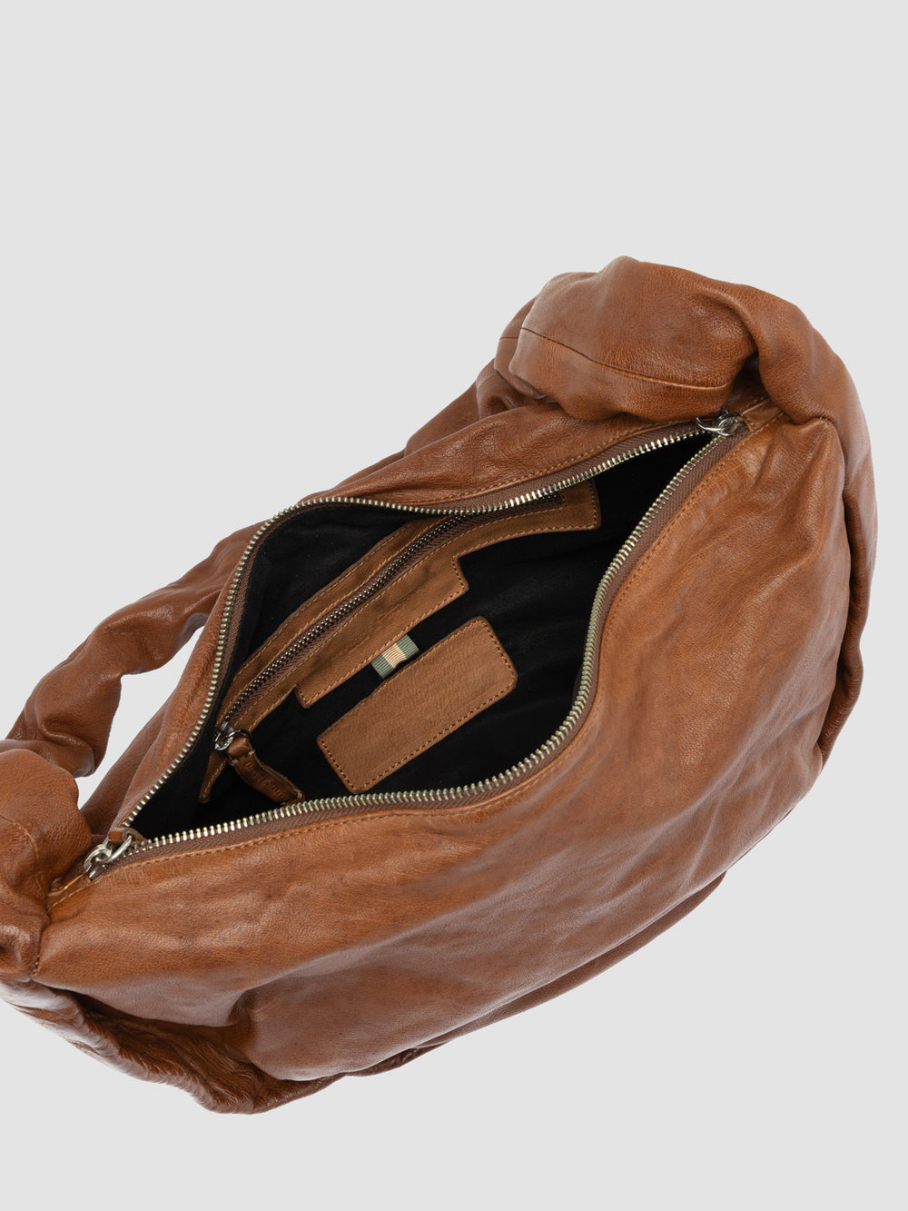 BOLINA 046 - Brown Leather Crossbody Bag - Image 7