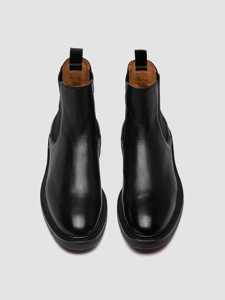 HOPKINS FLEXI 204 - Black Leather Chelsea Boots-hover