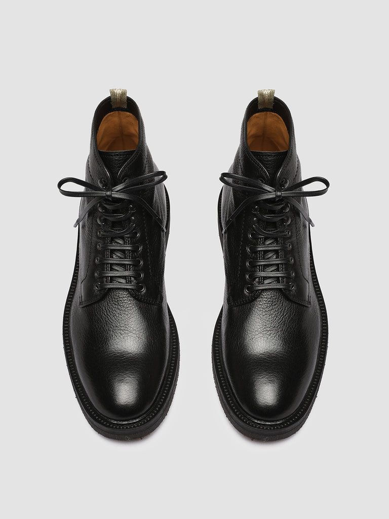 HOPKINS FLEXI 203 - Black Leather Lace-up Boots-hover