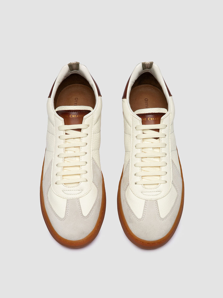 MILITIA 001 - White Leather Sneakers-hover