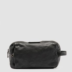 HELMET 054 - Black Leather Pouch