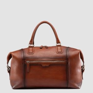 JULES 006 - Brown Leather Travel Bag