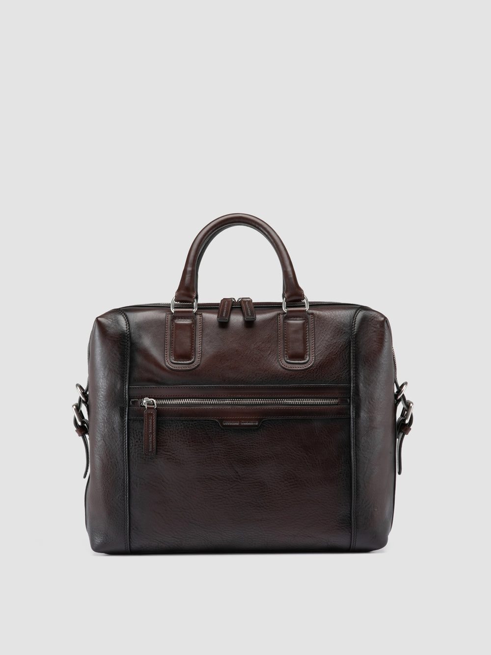 JULES 007 - Brown Leather Briefcase - Image 4