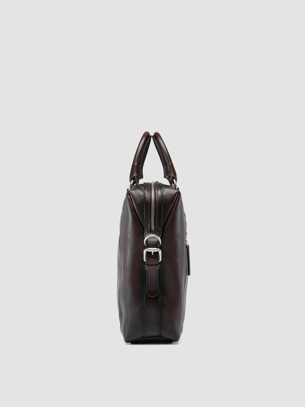 JULES 007 - Brown Leather Briefcase - Image 5
