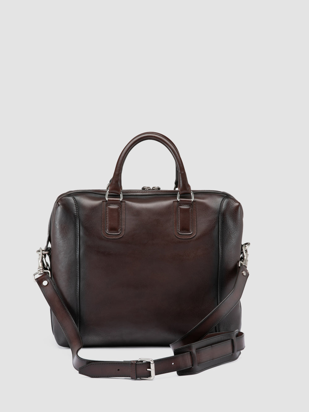 JULES 007 - Brown Leather Briefcase - Image 6