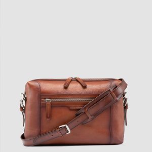 JULES 009 - Brown  Leather Briefcase