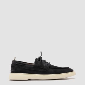 BONES 013 - Blue Suede Boat Shoes