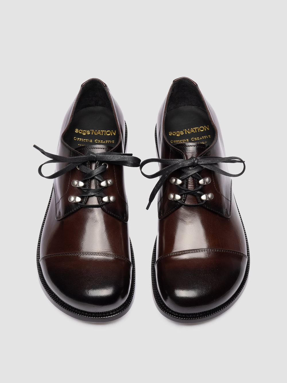 GEMSTONE 001 - Brown Leather Derby Shoes - Image 2