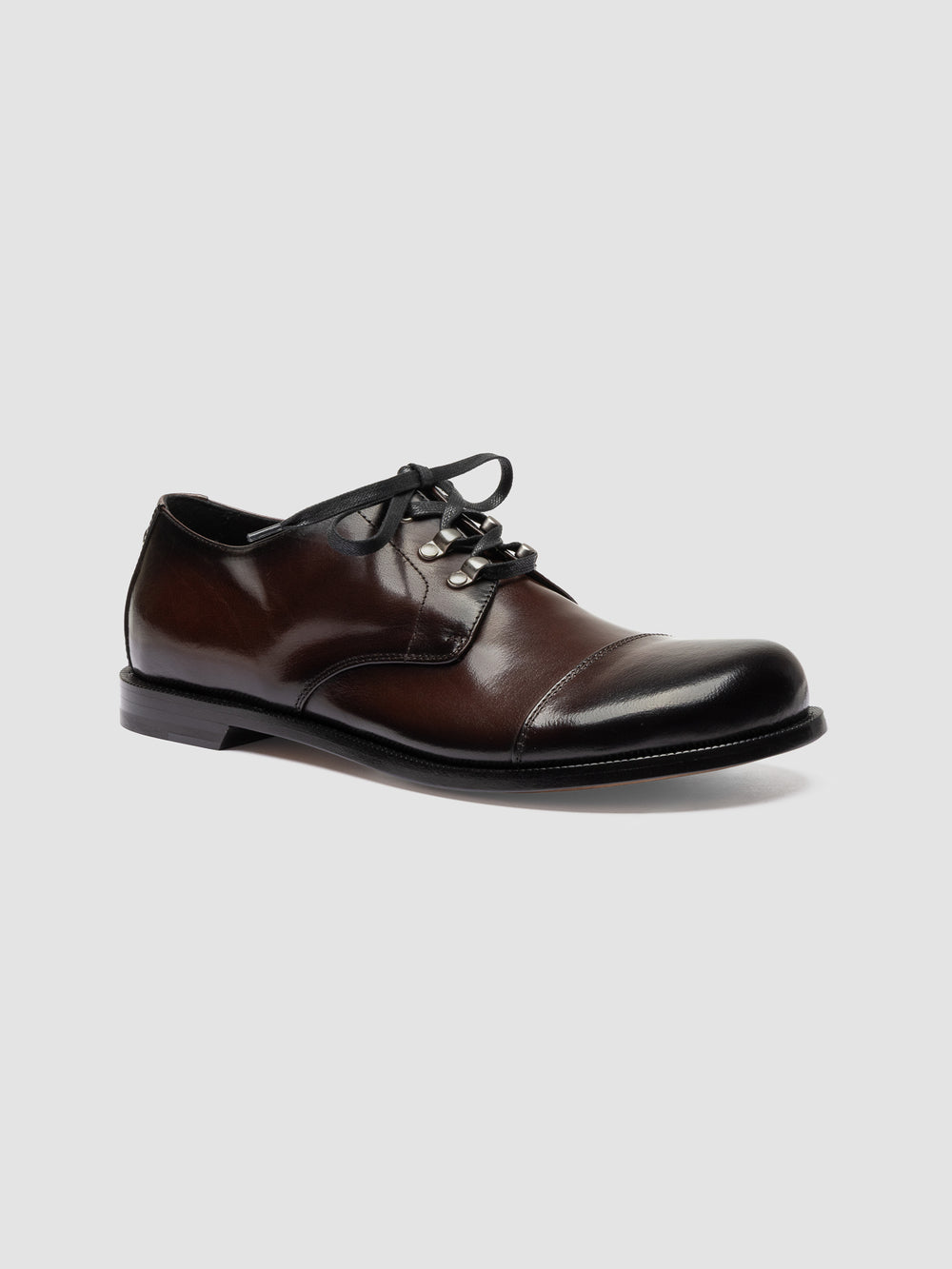 GEMSTONE 001 - Brown Leather Derby Shoes - Image 3