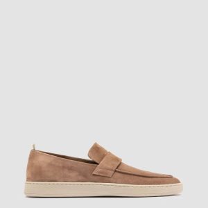 HERBIE 001 - Brown Suede Penny Loafers