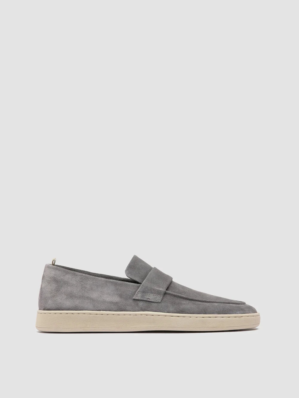 HERBIE 001 - Grey Suede Penny Loafers