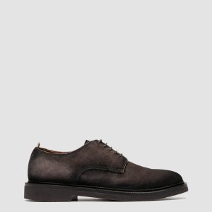 HOPKINS FLEXI 208 - Brown Suede Derby Shoes