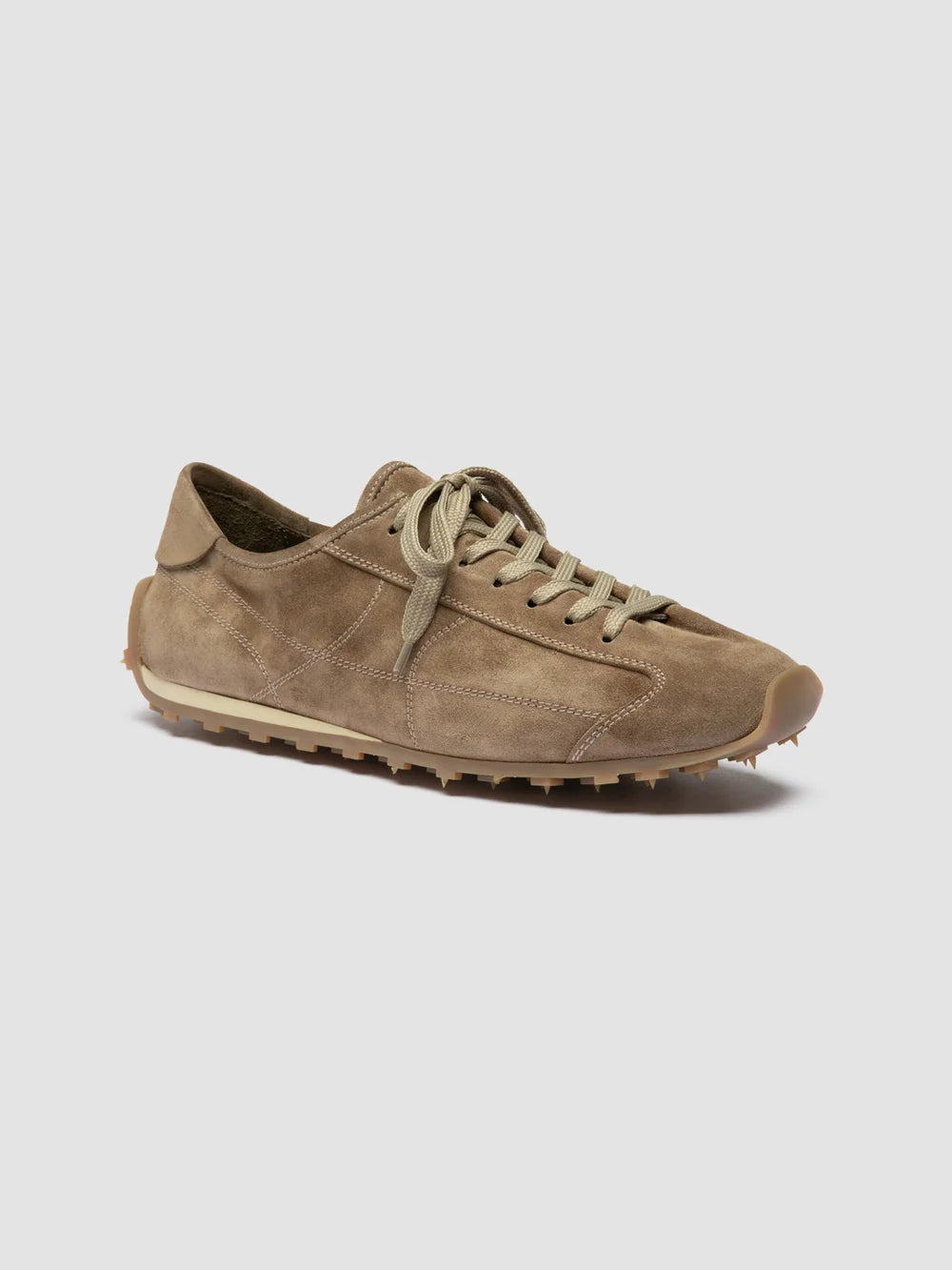 JARRED 001 - Taupe Suede Low-Top Sneakers - Image 3