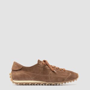 JARRED 001 - Taupe Suede Low-Top Sneakers
