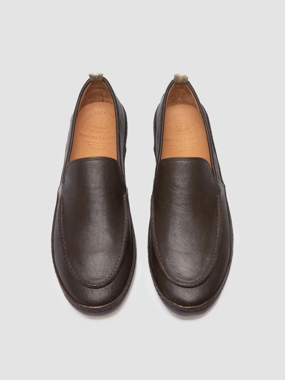 LINE 001 - Brown Leather Penny Loafers - Image 2