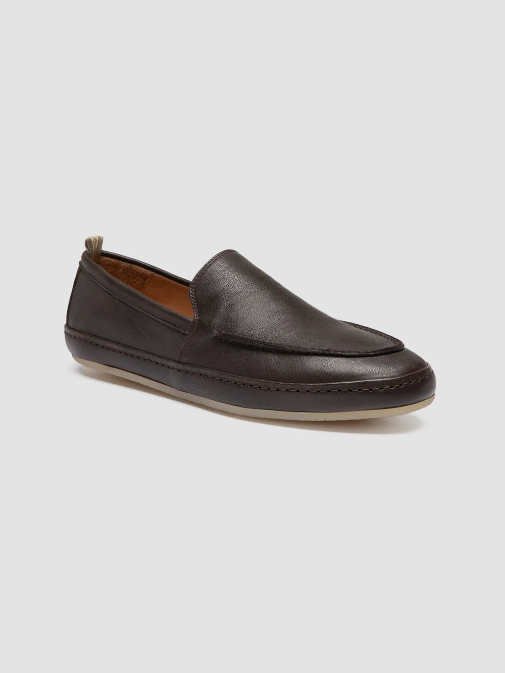 LINE 001 - Brown Leather Penny Loafers - Image 3