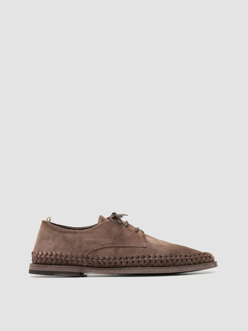 MILES 001 - Taupe Suede Derby Shoes