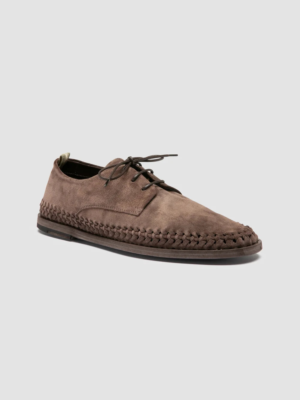 MILES 001 - Taupe Suede Derby Shoes - Image 3