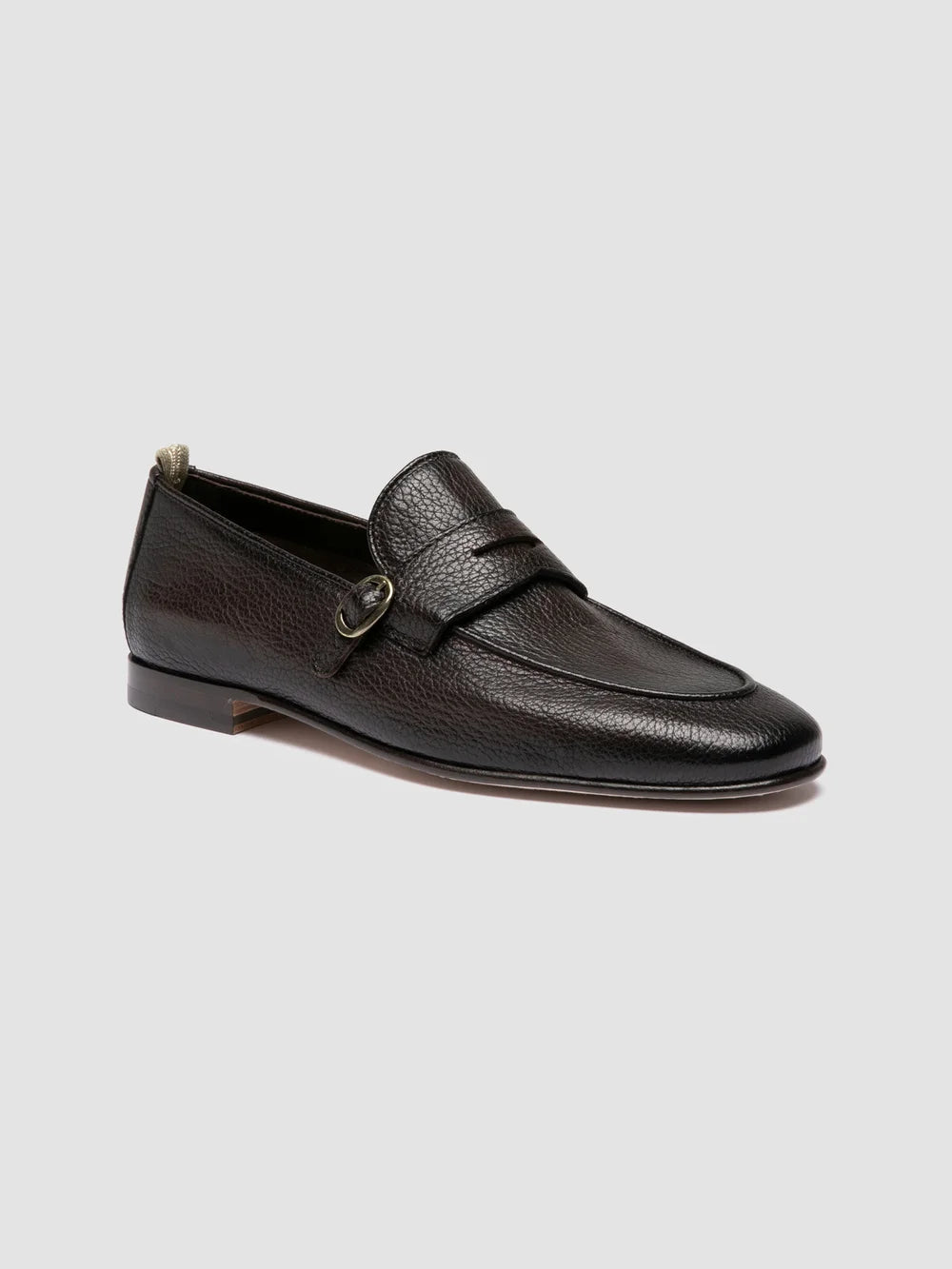 OLIVER 011 - Brown Leather Penny Loafers - Image 3