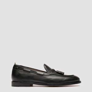 OPERA 002 - Black Leather Tassel Loafers