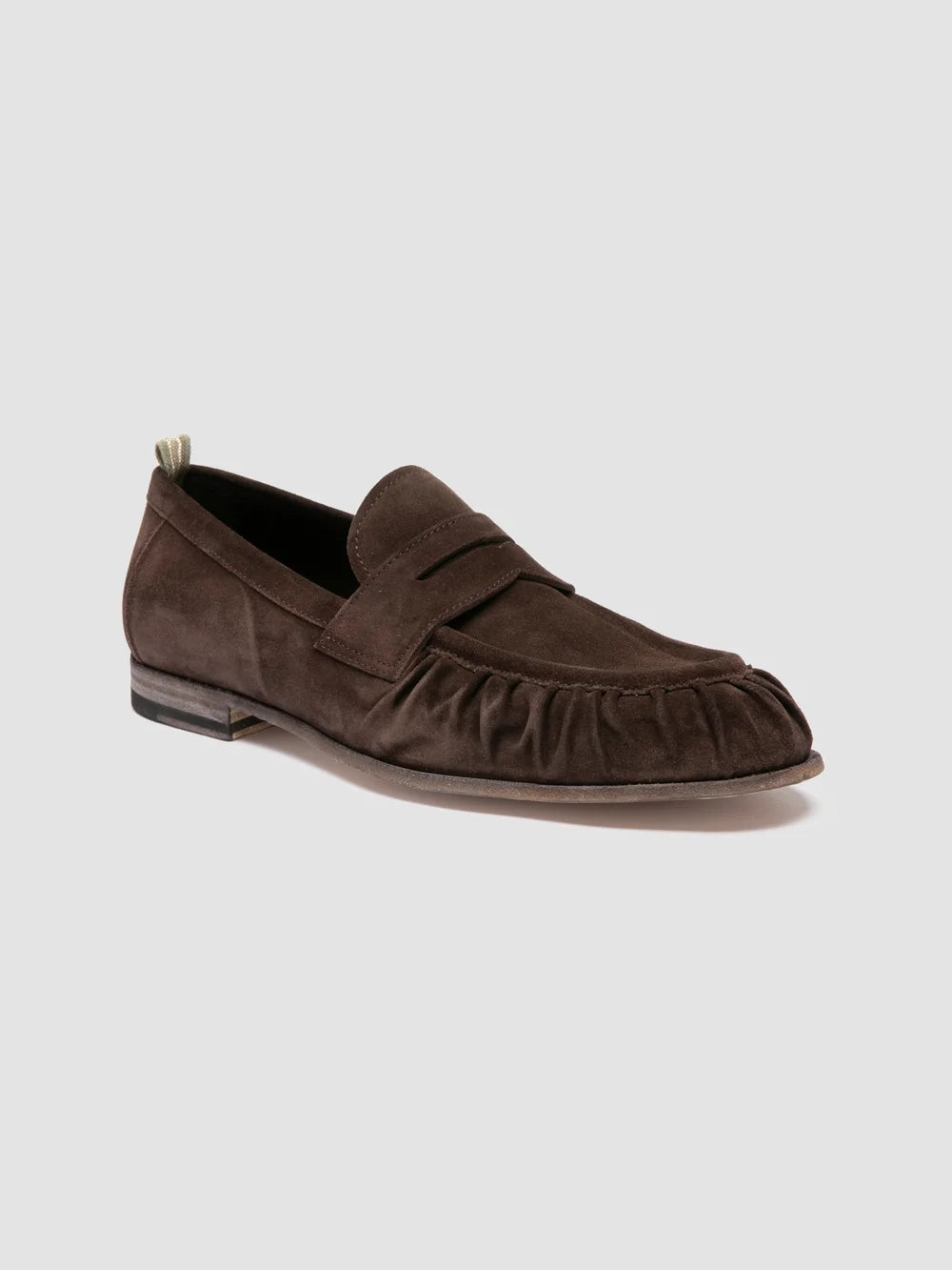 SOLITUDE 015 - Brown Suede Penny Loafers - Image 3