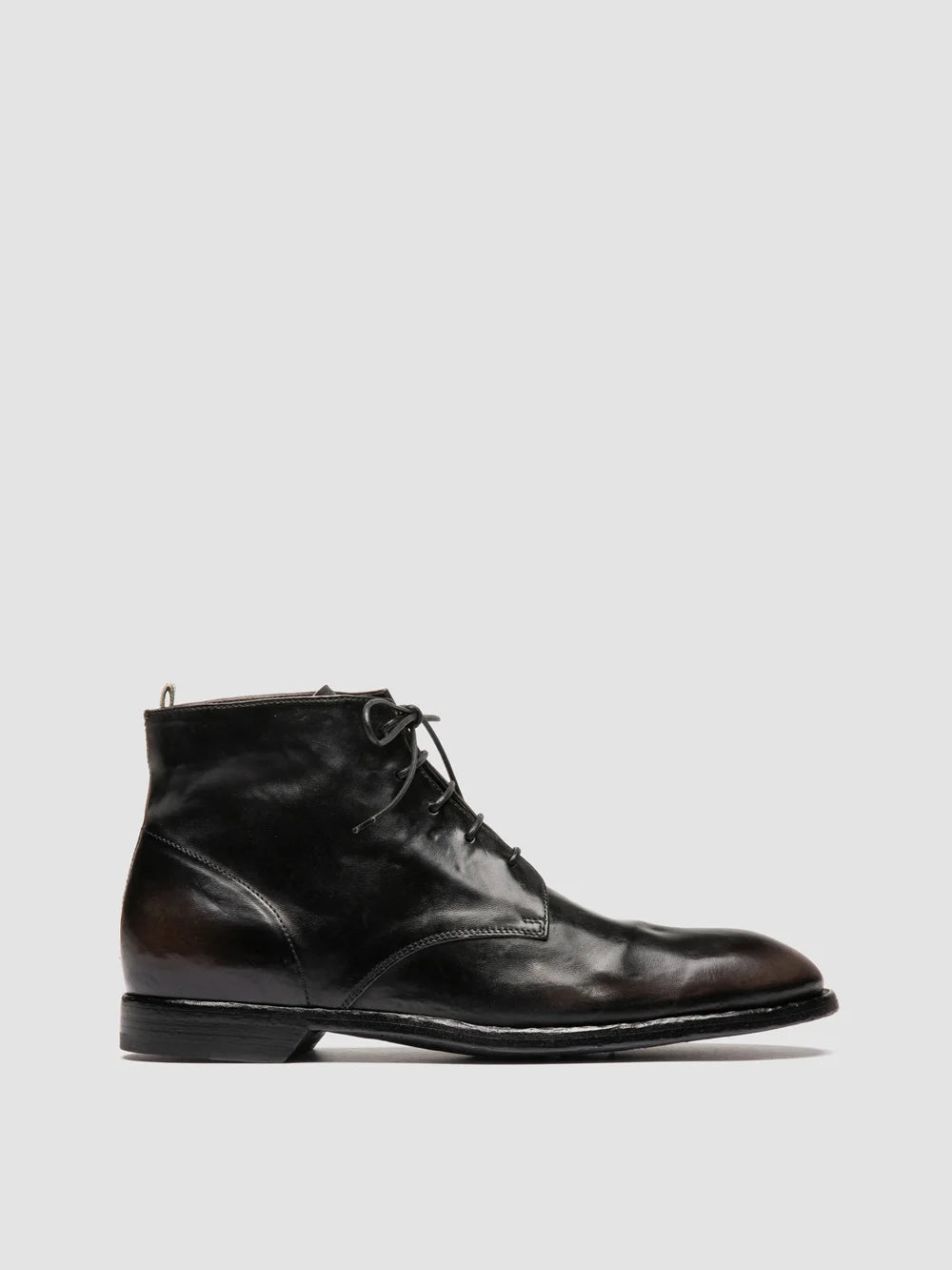SOUND 003 - Grey Leather Lace-up Boots