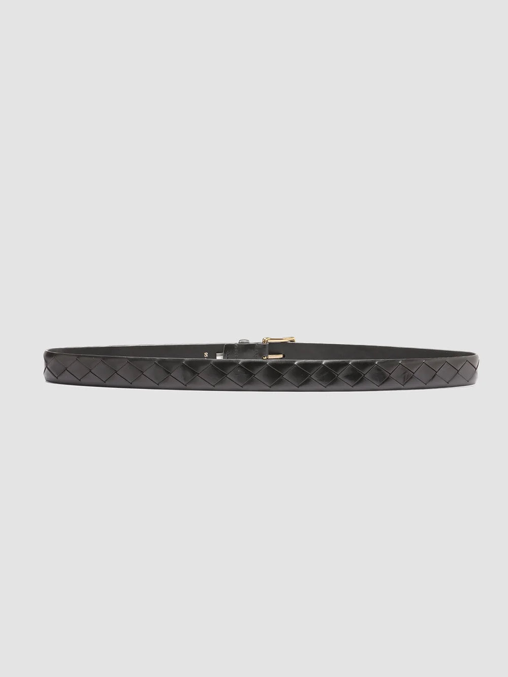 OC STRIP 29 - Black Woven Leather Belt - Image 2