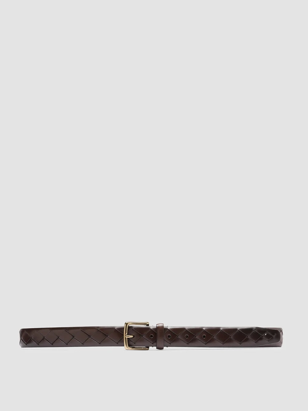 OC STRIP 29 - Brown Woven Leather Belt