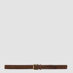 OC STRIP 29 - Brown Woven Suede Belt