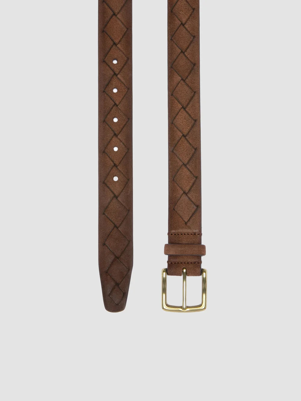 OC STRIP 29 - Brown Woven Suede Belt - Image 2