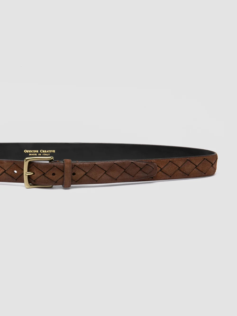 OC STRIP 29 - Brown Woven Suede Belt - Image 4