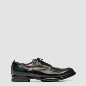 ANATOMIA 012 - Green Leather Derby Shoes