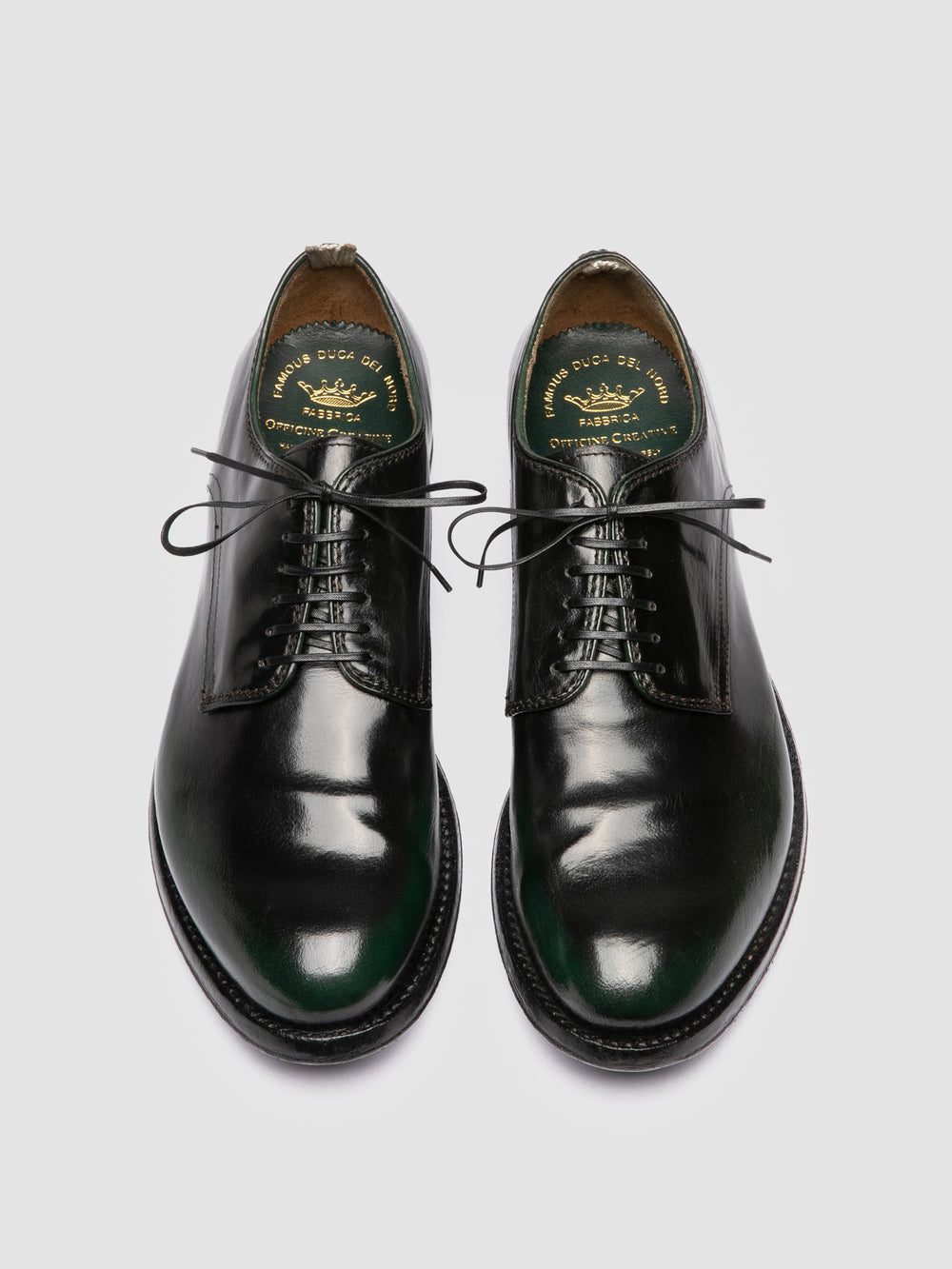 ANATOMIA 012 - Green Leather Derby Shoes - Image 2