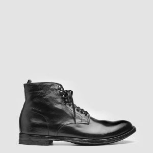 ANATOMIA 013 - Black Leather Ankle Boots