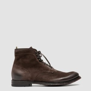 ANATOMIA 013 - Brown Suede Lace Up Boots