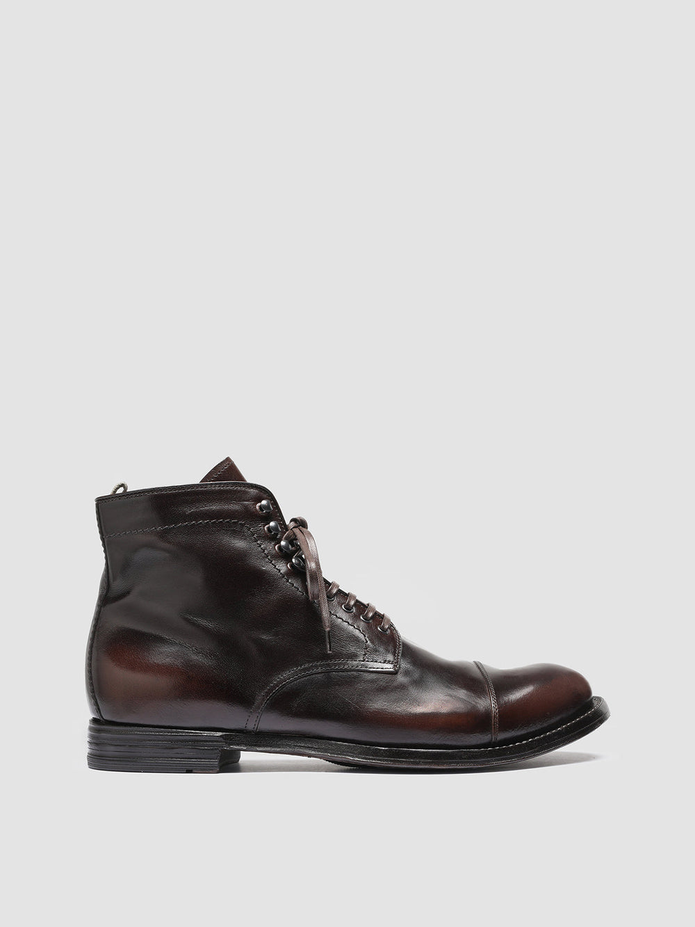 ANATOMIA 016 - Dark Brown Leather Ankle Boots