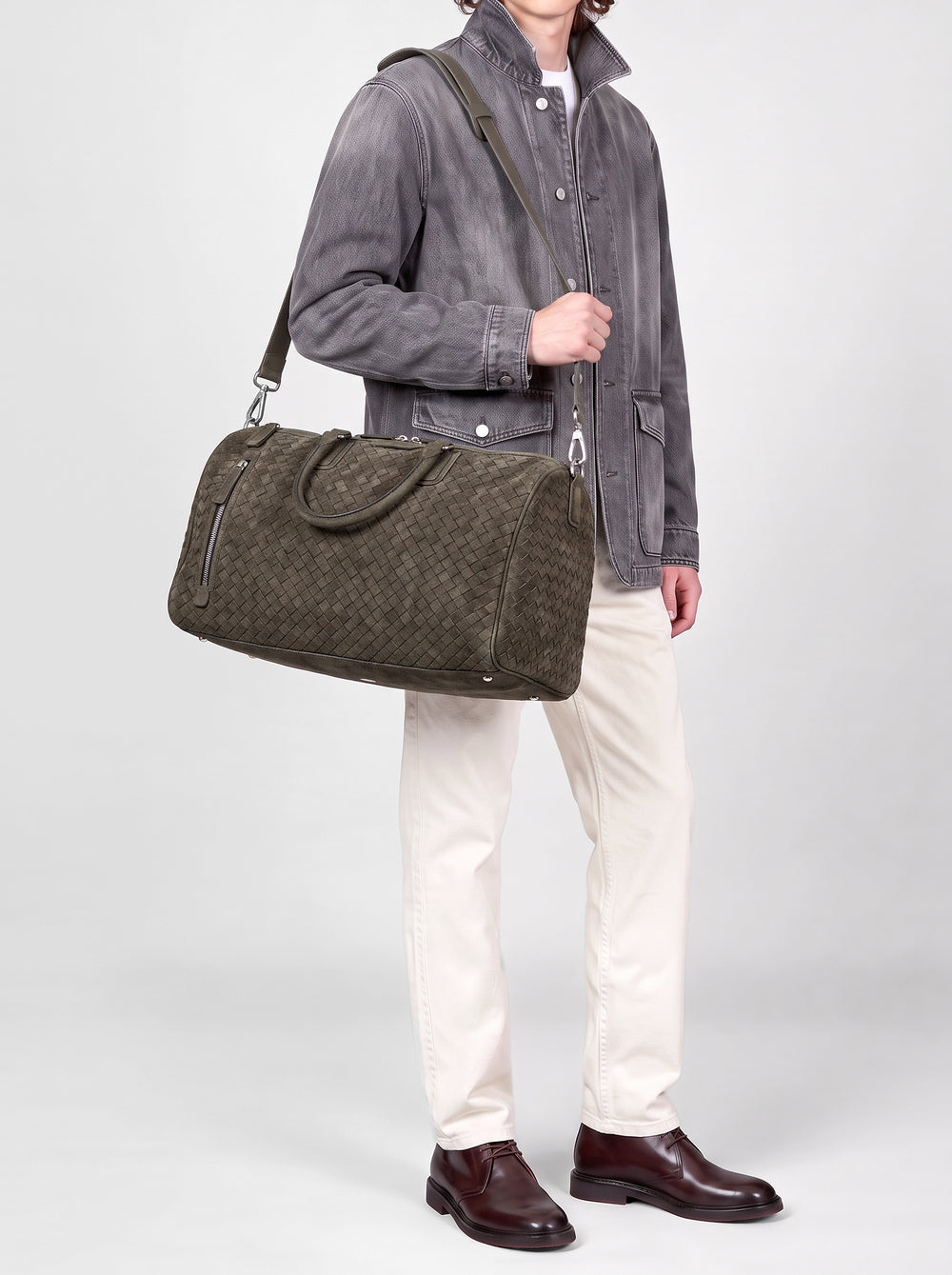 ARMOR 01 - Green Wowen Suede Weekender - Image 2