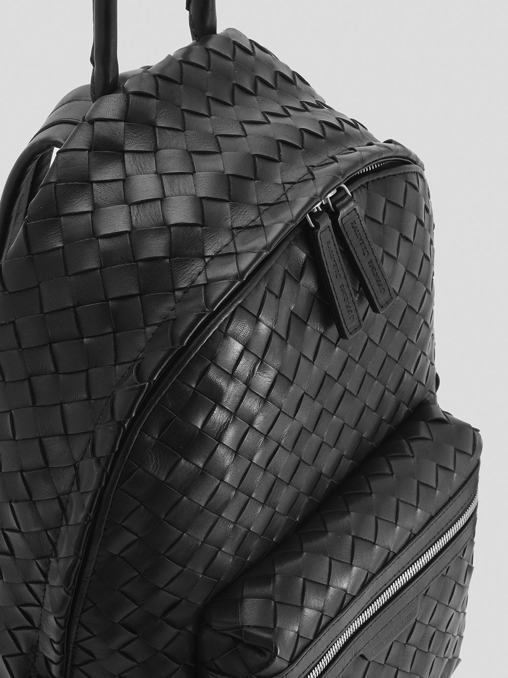ARMOR 04 - Black Woven Leather Backpack - Image 7