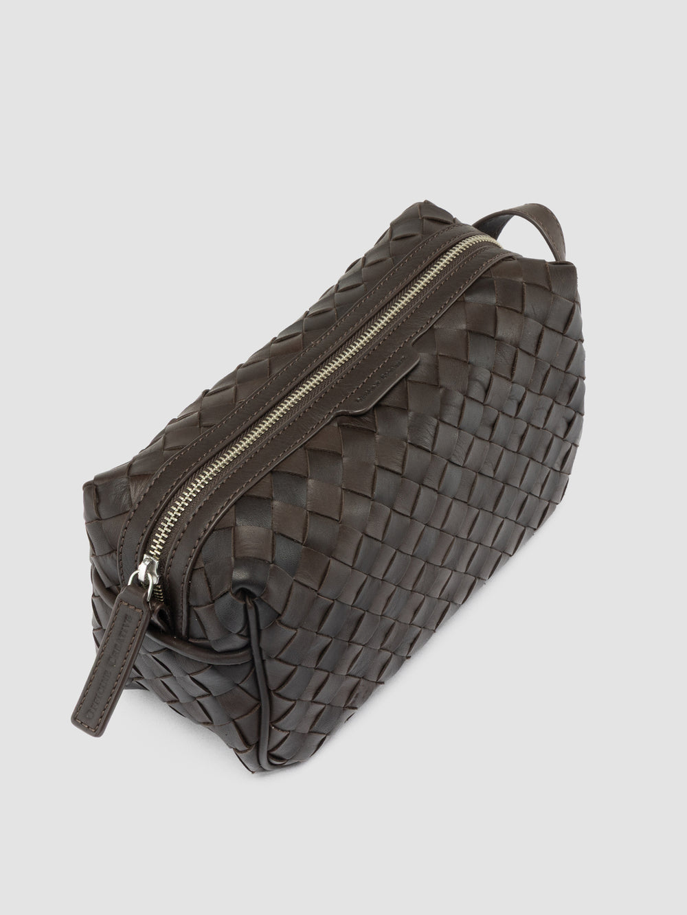 ARMOR 014 - Brown Woven Leather Pouch - Image 2