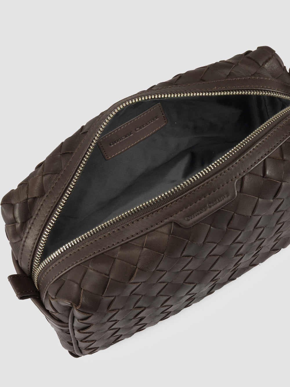 ARMOR 014 - Brown Woven Leather Pouch - Image 6
