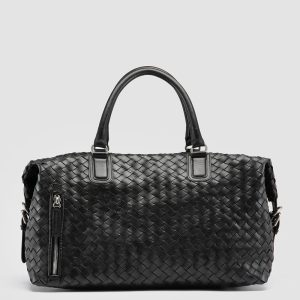 ARMOR 019 - Black Leather Travel Bag