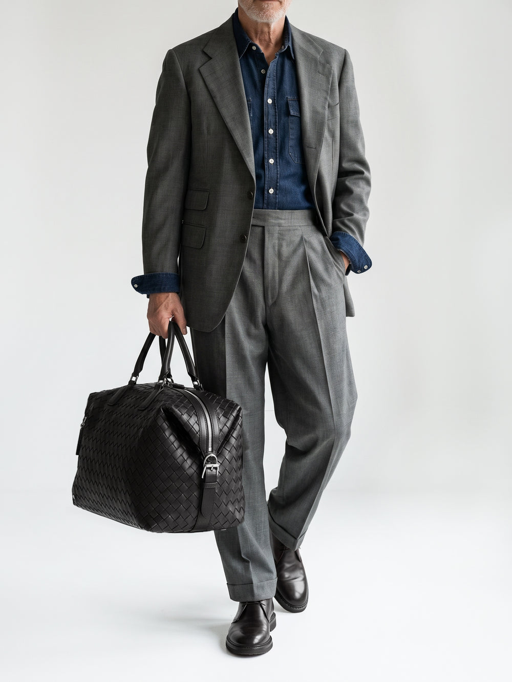 ARMOR 019 - Black Leather Travel Bag - Image 2
