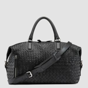 ARMOR 019 - Black Leather Travel Bag