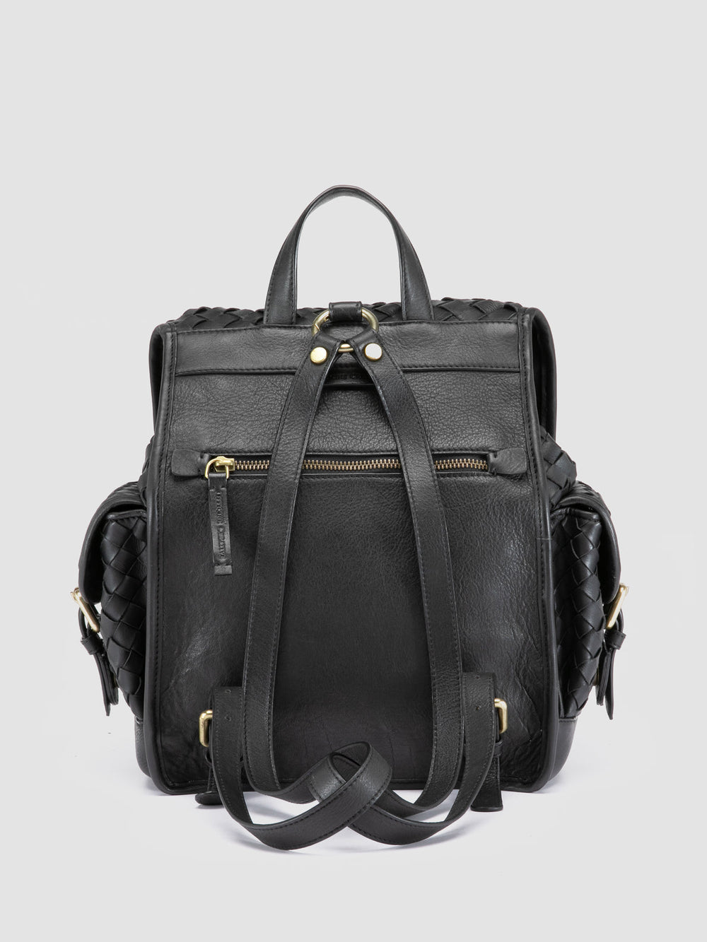AURA 004 - Black Leather Backpack - Image 4