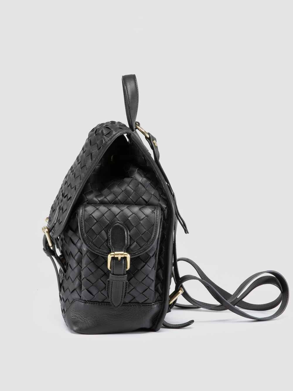 AURA 004 - Black Leather Backpack - Image 5