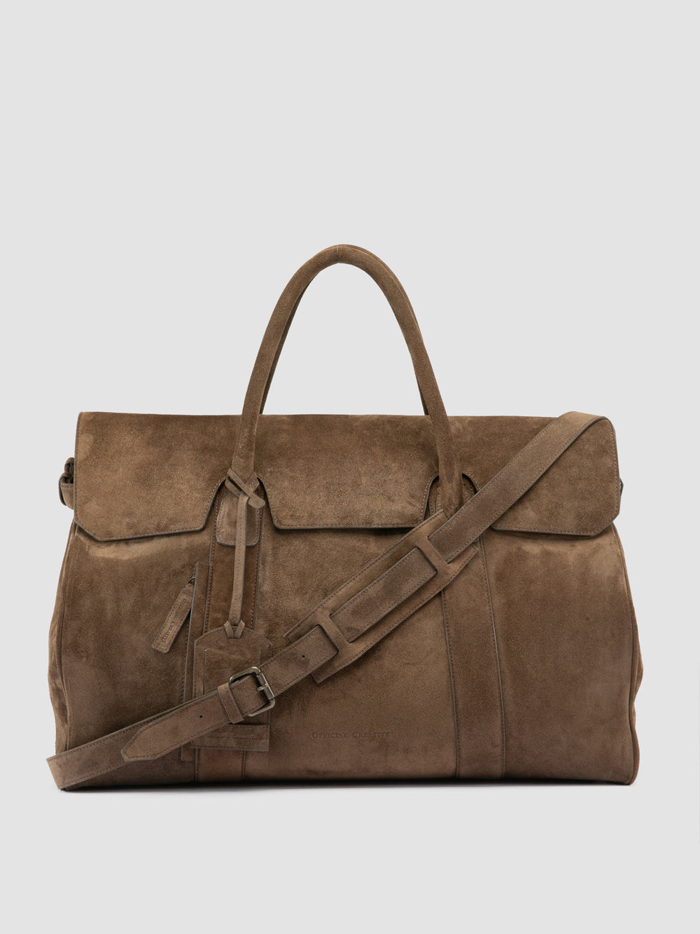 BOSTONIAN 001 - Brown Suede Travel Bag