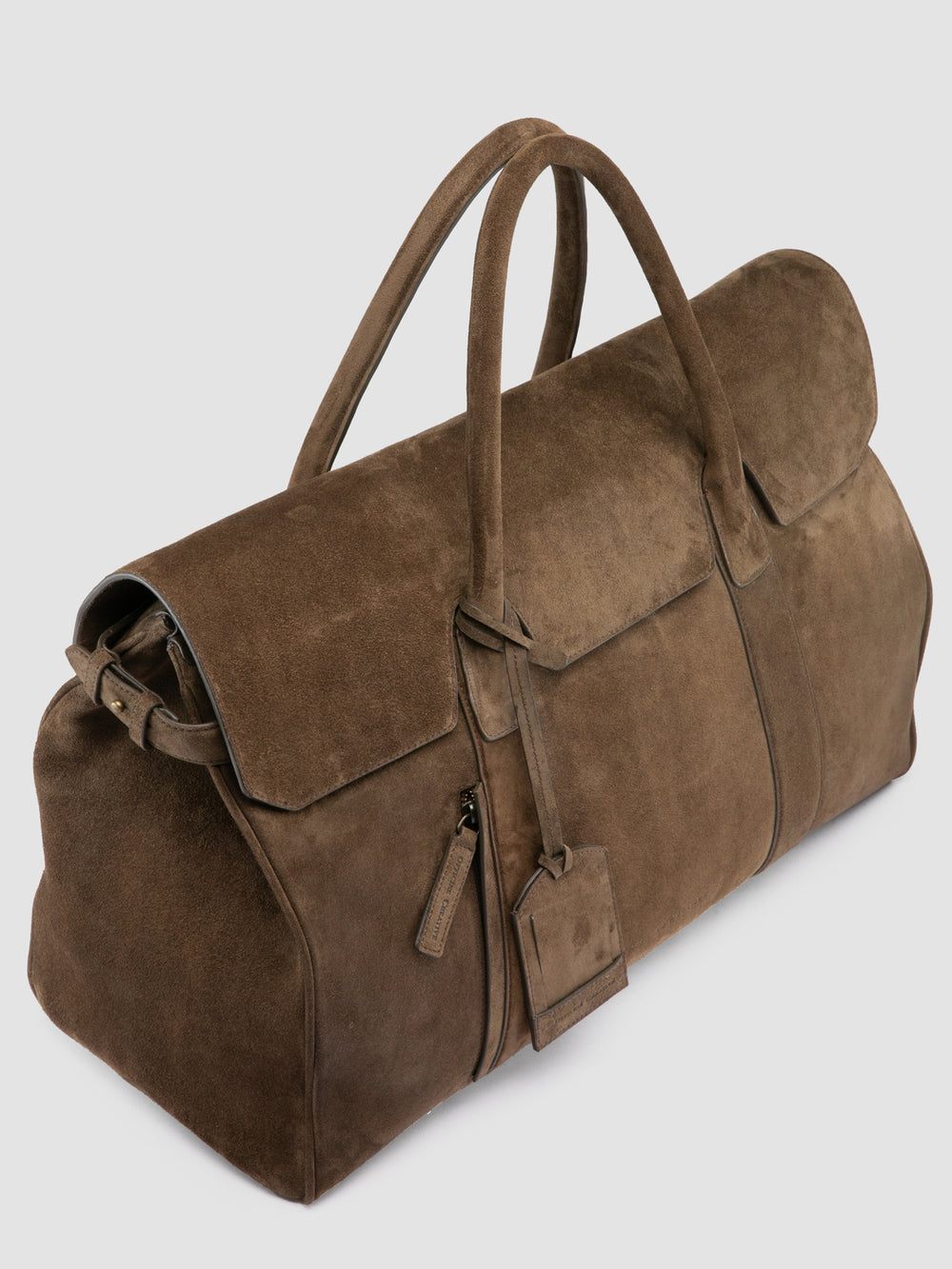 BOSTONIAN 001 - Brown Suede Travel Bag - Image 3
