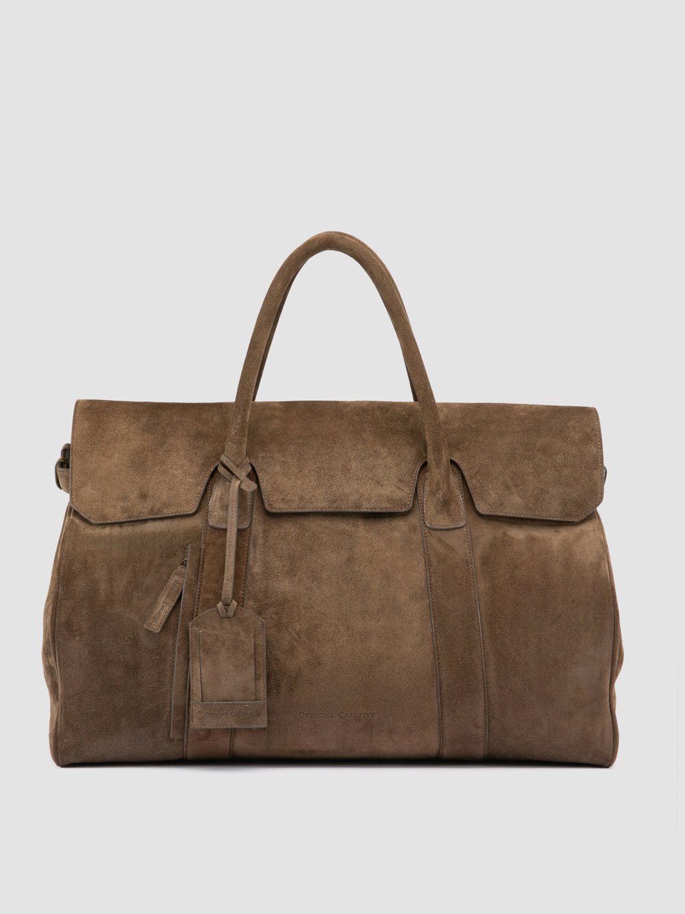 BOSTONIAN 001 - Brown Suede Travel Bag - Image 4